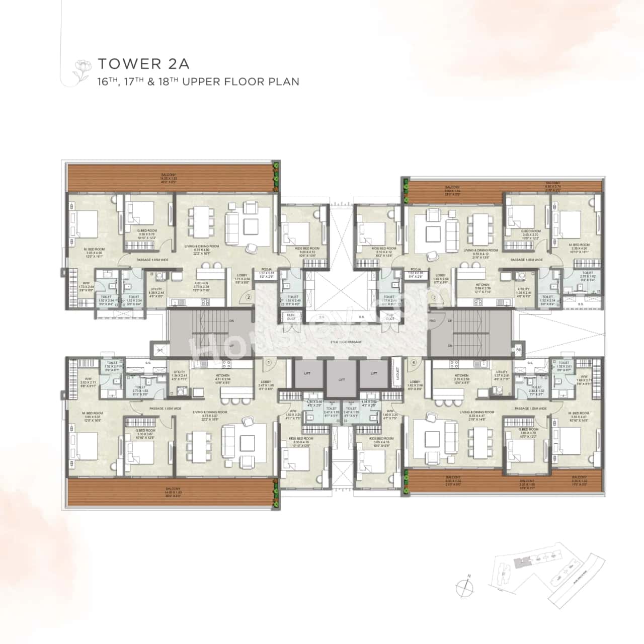Kalpataru Blossoms Floor plan 9