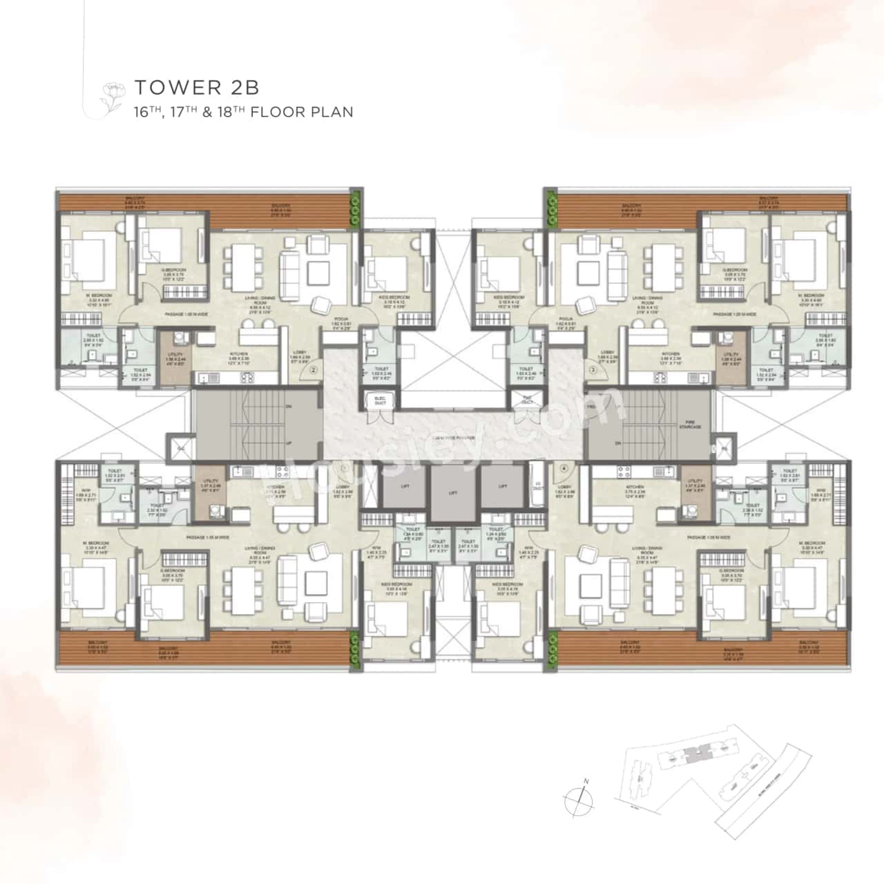 Kalpataru Blossoms Floor plan 11