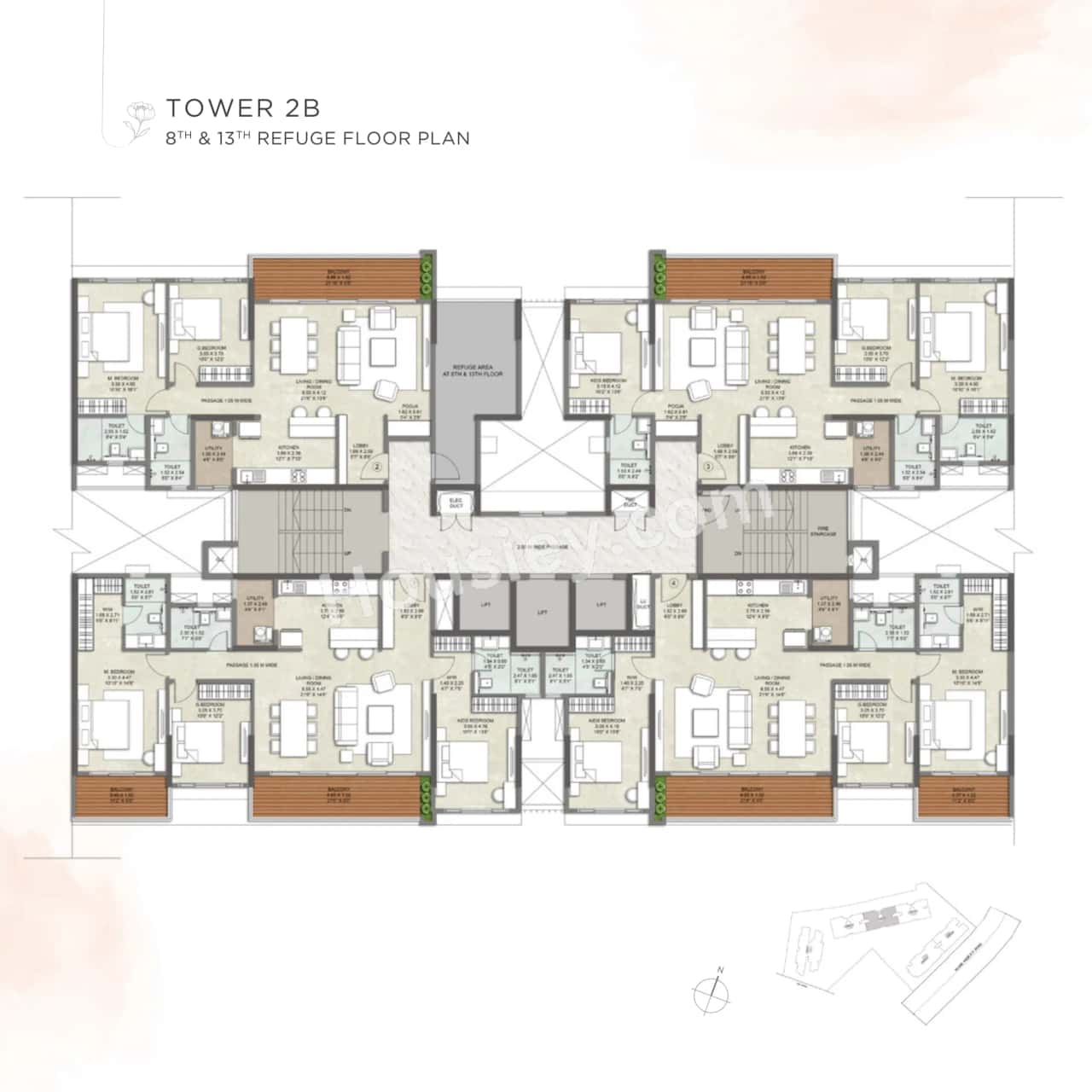 Kalpataru Blossoms Floor plan 12