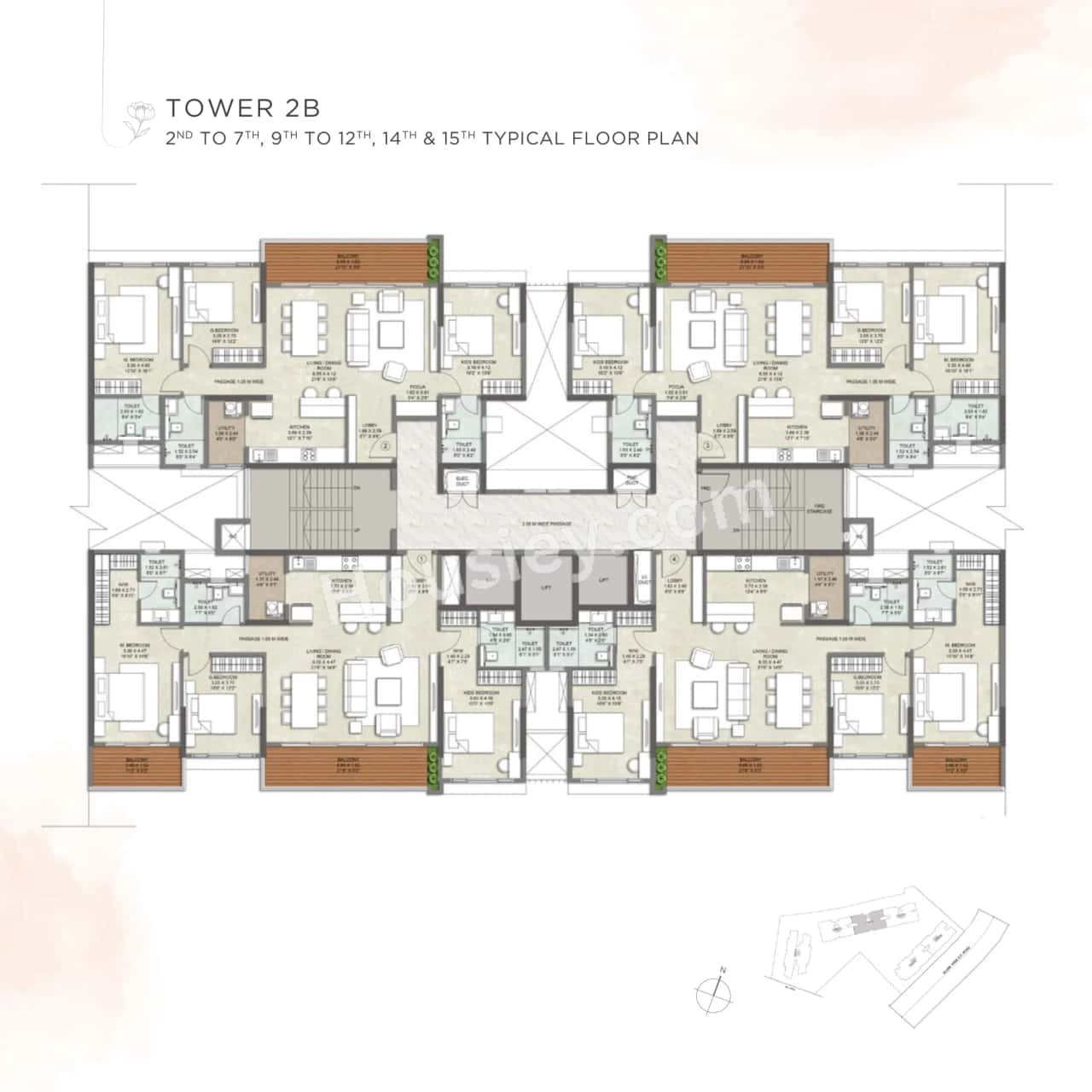 Kalpataru Blossoms Floor plan 13