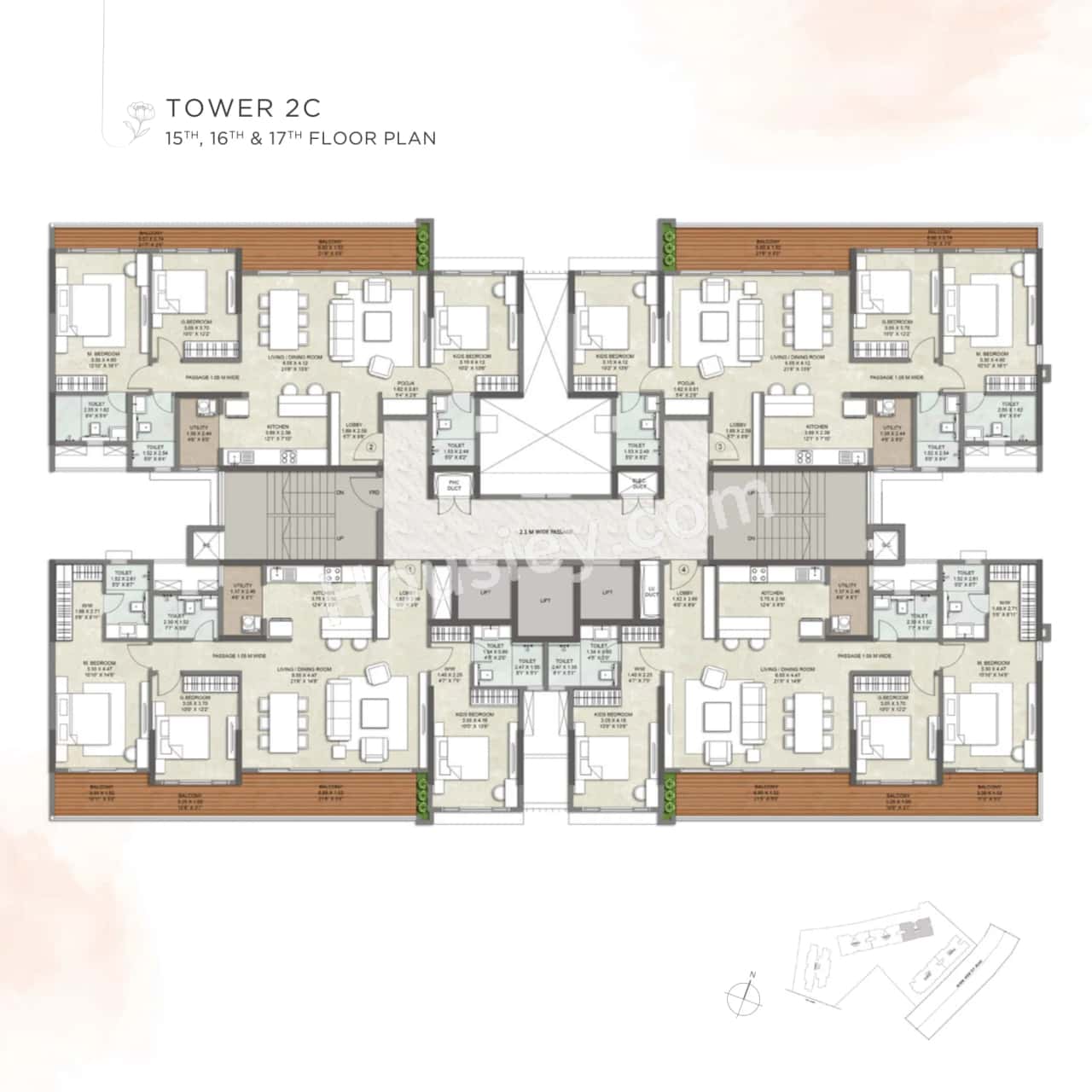 Kalpataru Blossoms Floor plan 14