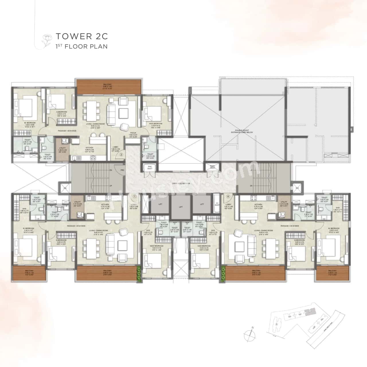 Kalpataru Blossoms Floor plan 15
