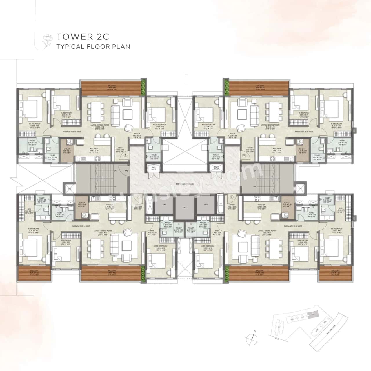Kalpataru Blossoms Floor plan 17