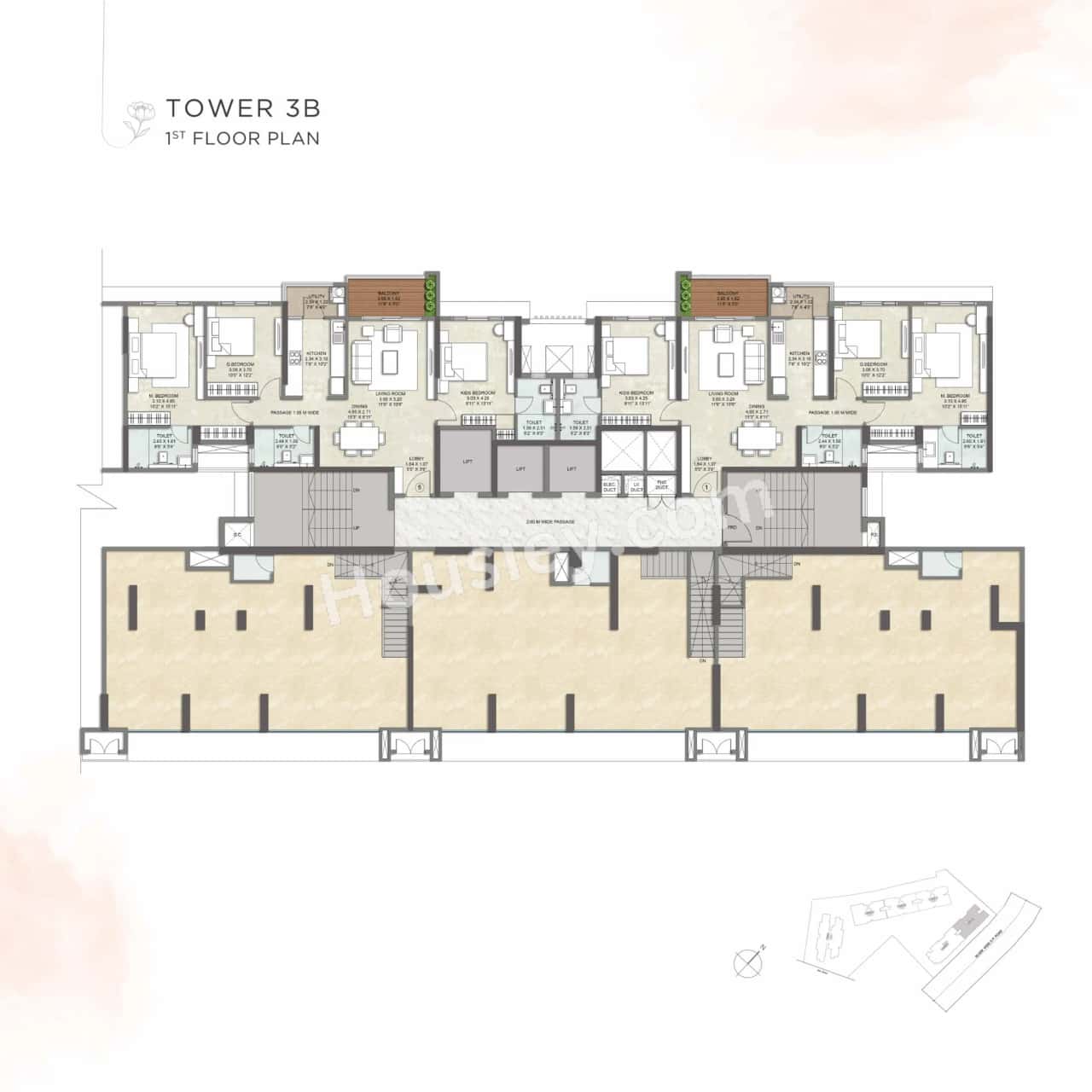 Kalpataru Blossoms Floor plan 22