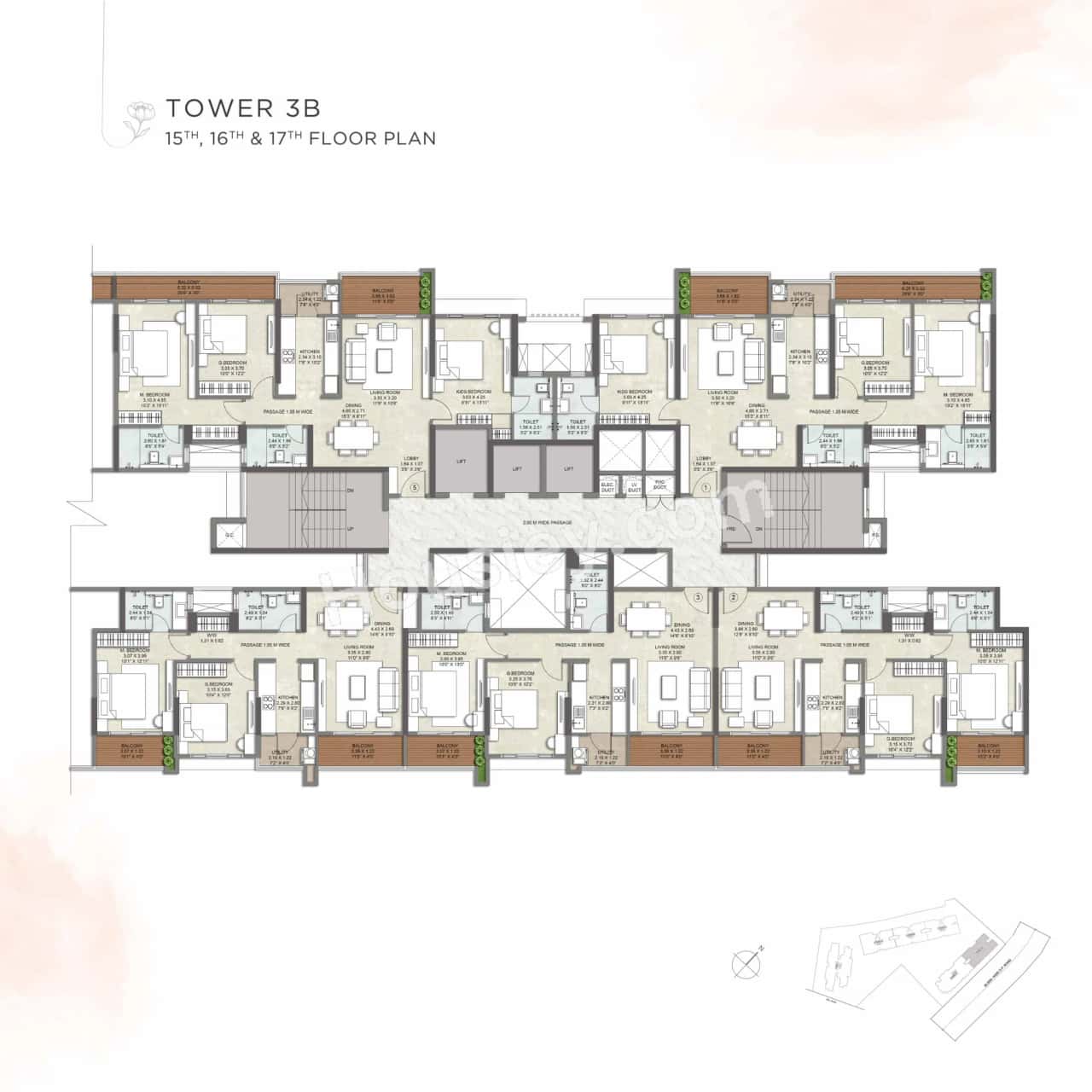 Kalpataru Blossoms Floor plan 23
