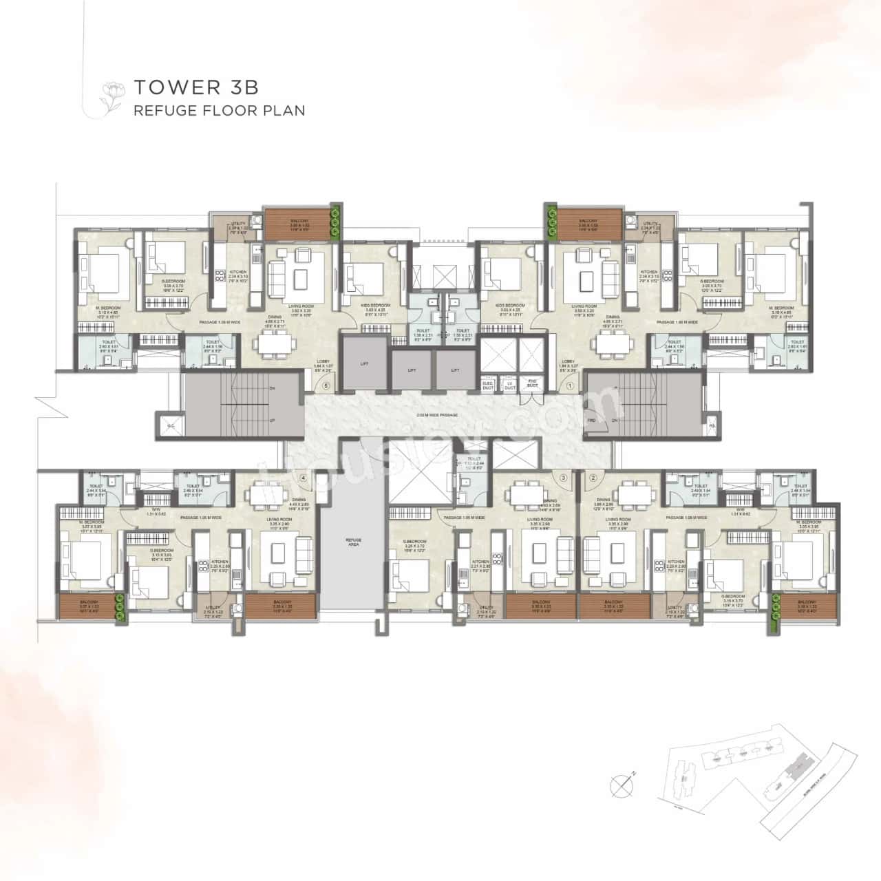 Kalpataru Blossoms Floor plan 24