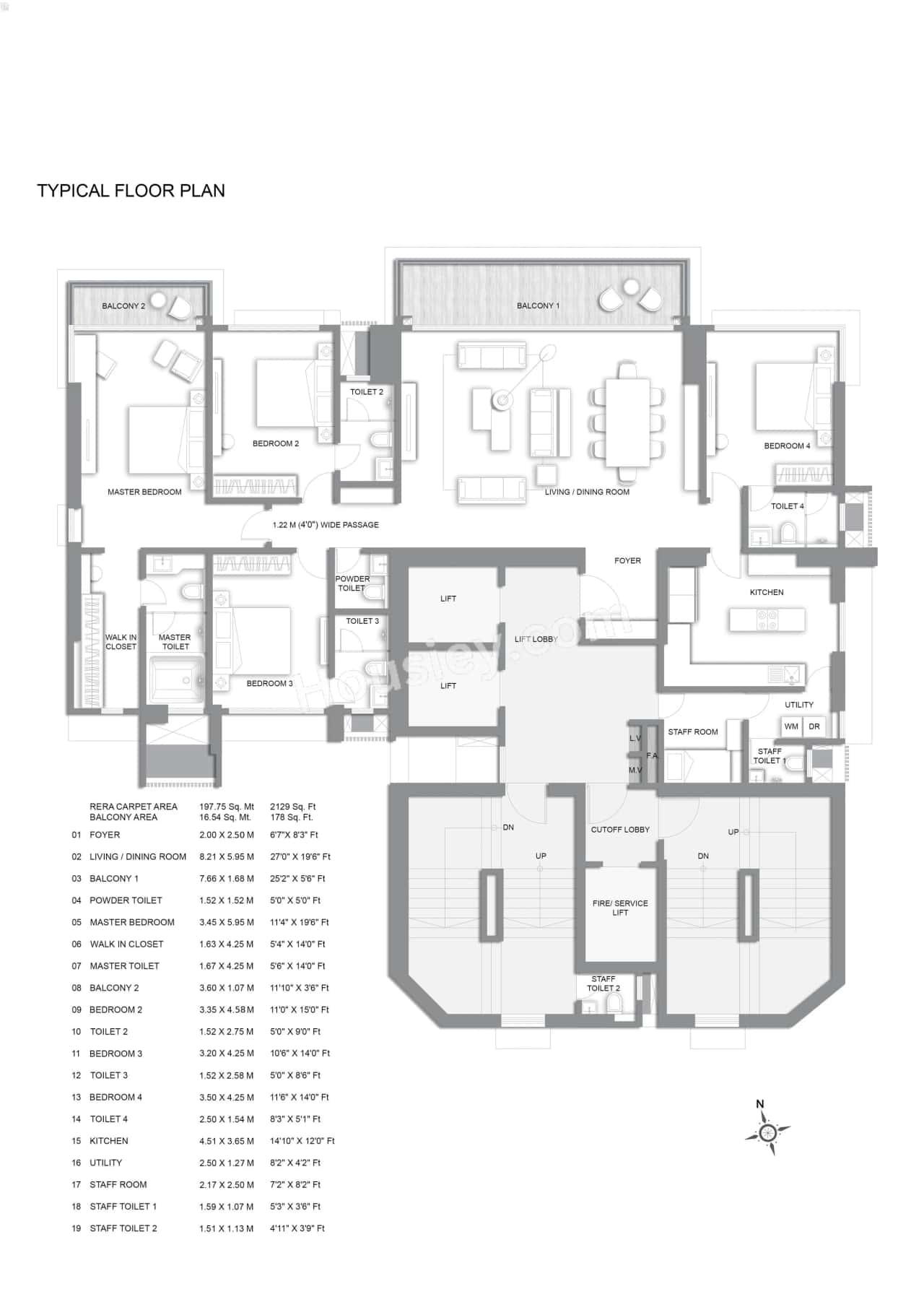 Kalpataru Oceana Floor Plan