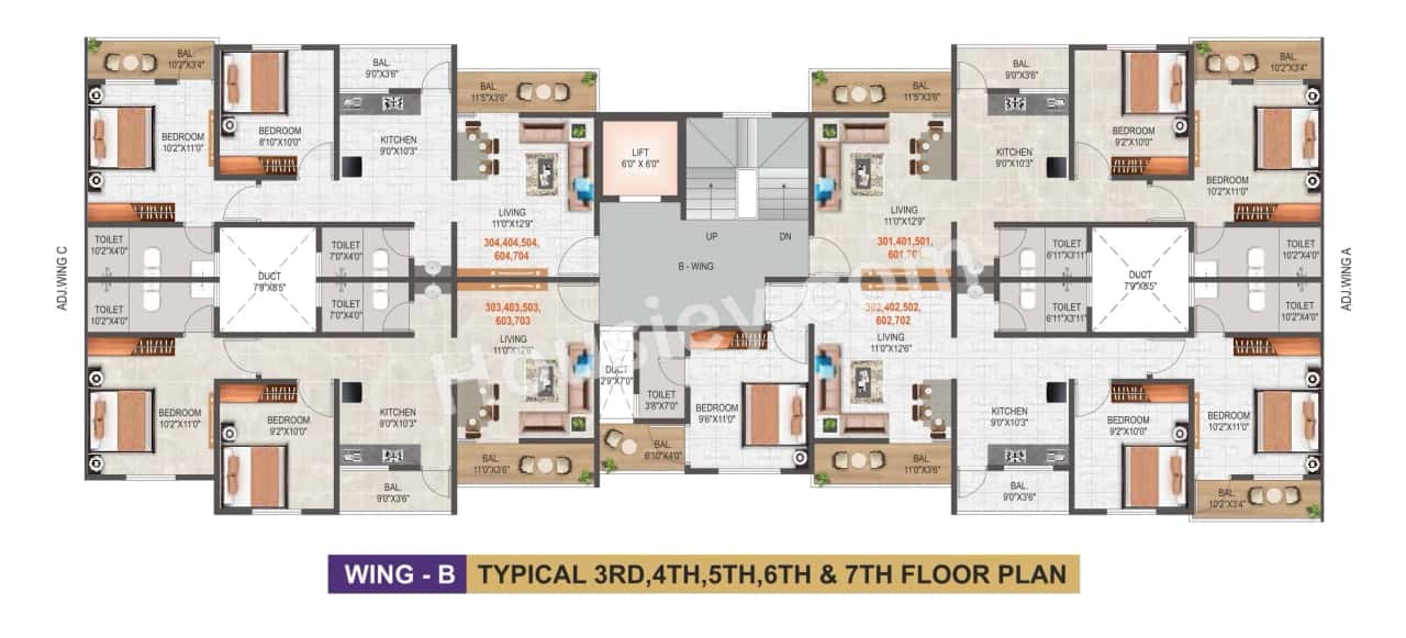 Kalpdeep Austin Tower Floor plan 7