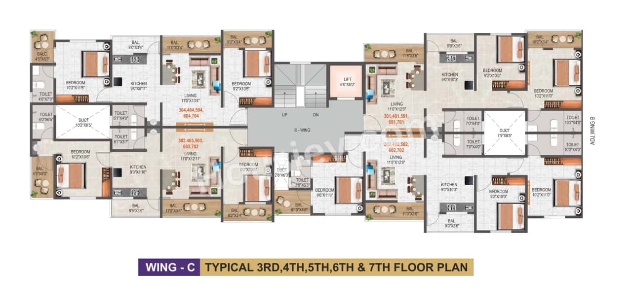 Kalpdeep Austin Tower Floor plan 9