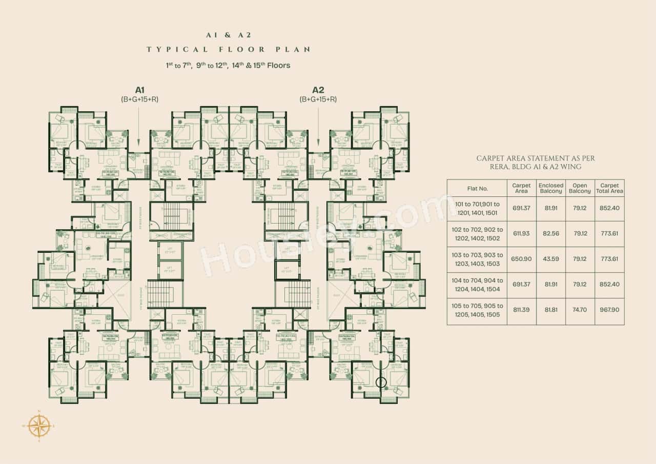 Kamdhenu The Premia Floor plan 1