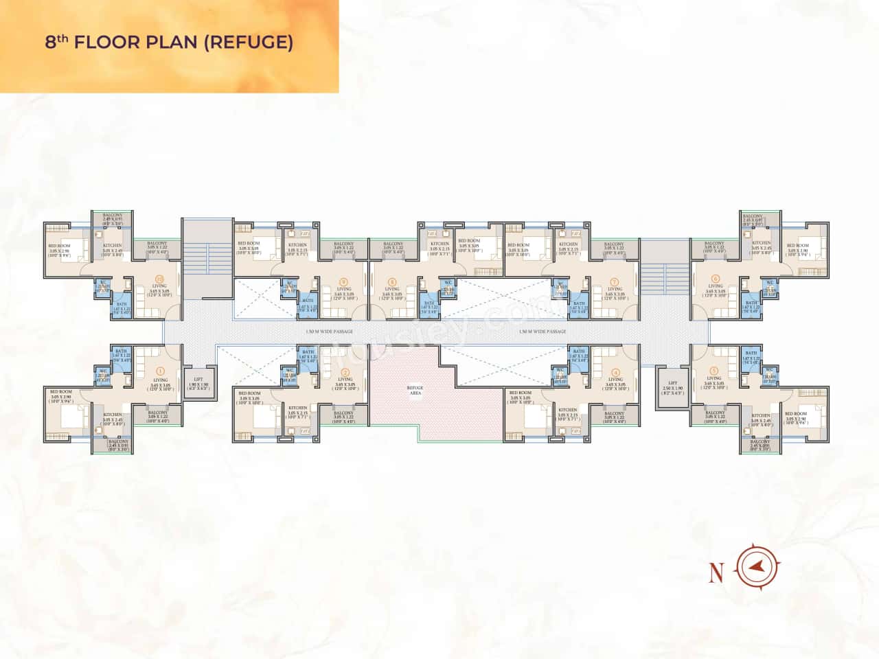 Kate Mozze Hollyhock City Floor plan 1