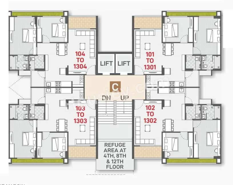 Keshvam SkyCity Floor plan 3