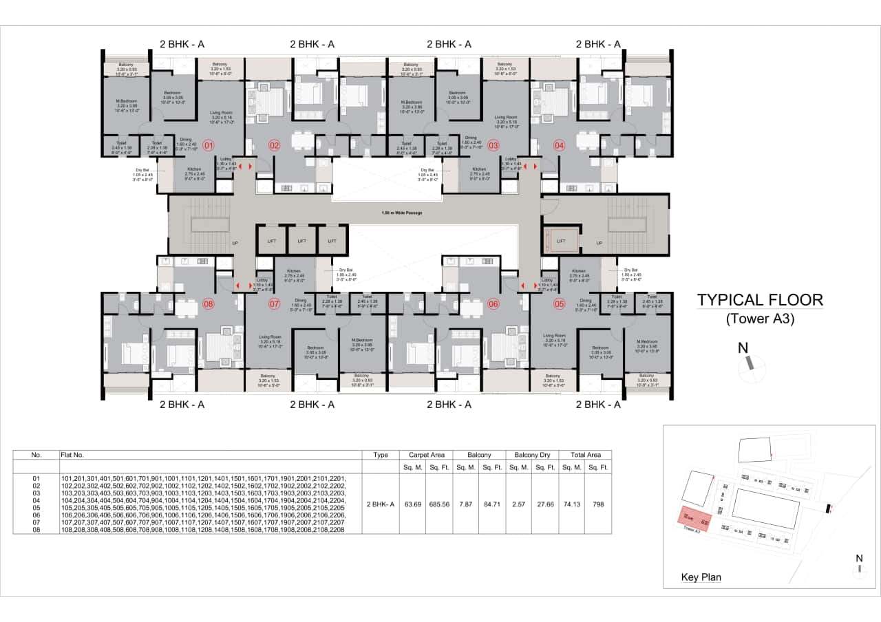 Kohinoor Westview Reserve Floor plan 2