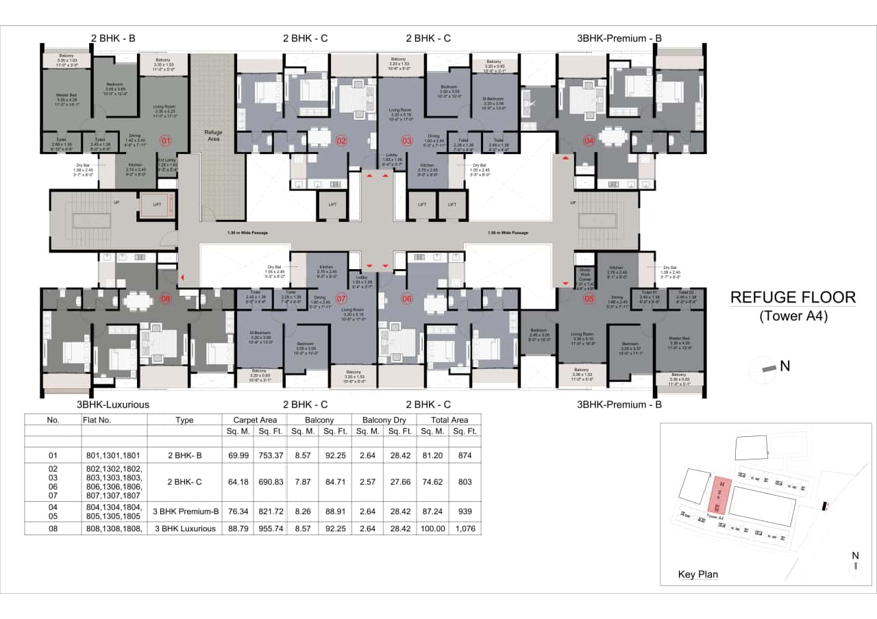 Kohinoor Westview Reserve Floor plan 3