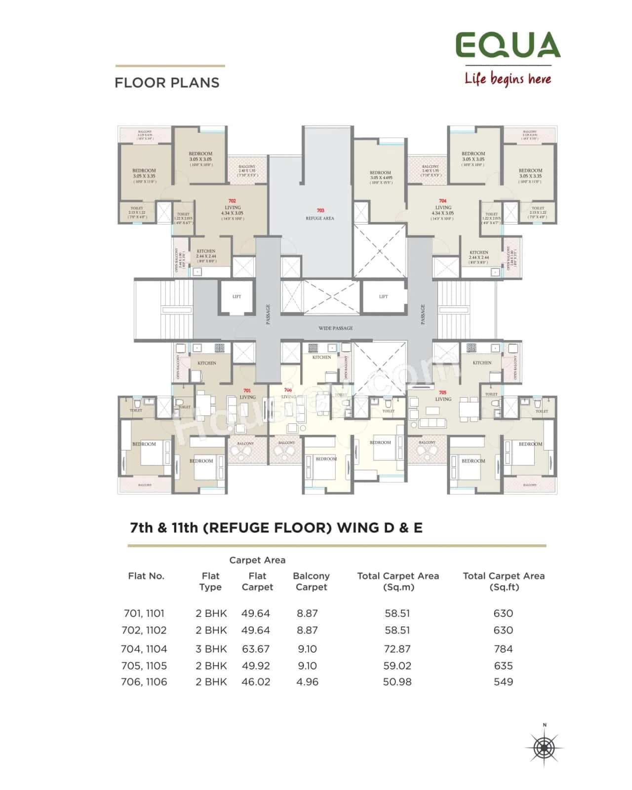 Kolte Patil Equa Floor plan 1