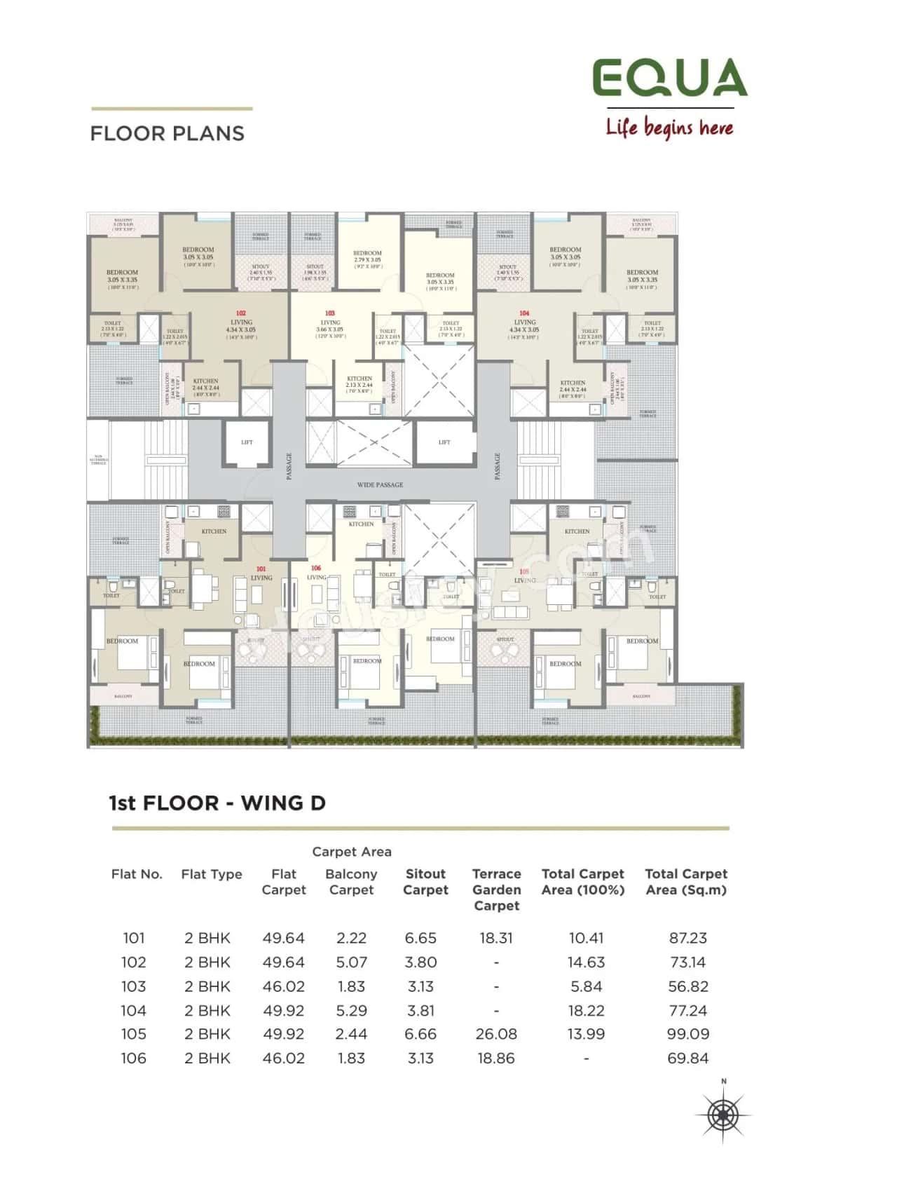 Kolte Patil Equa Floor plan 4