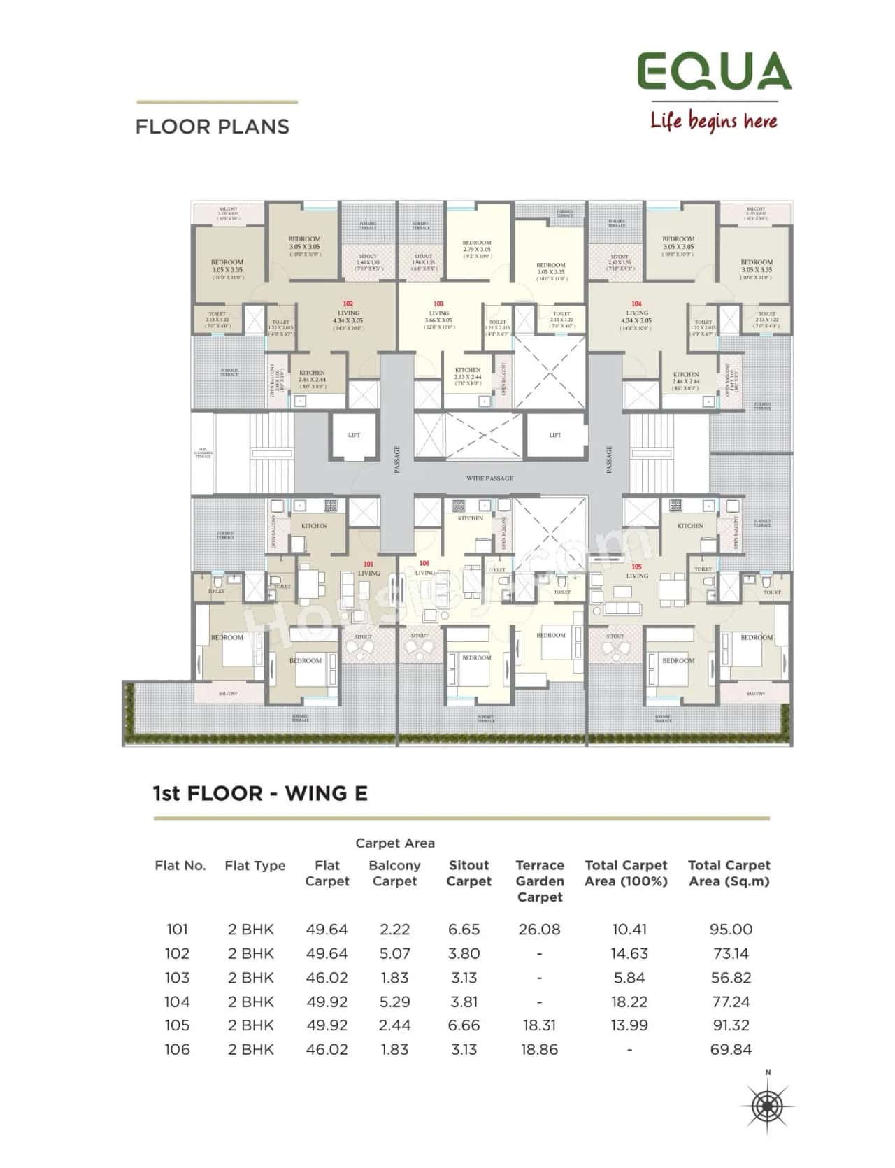 Kolte Patil Equa Floor plan 3