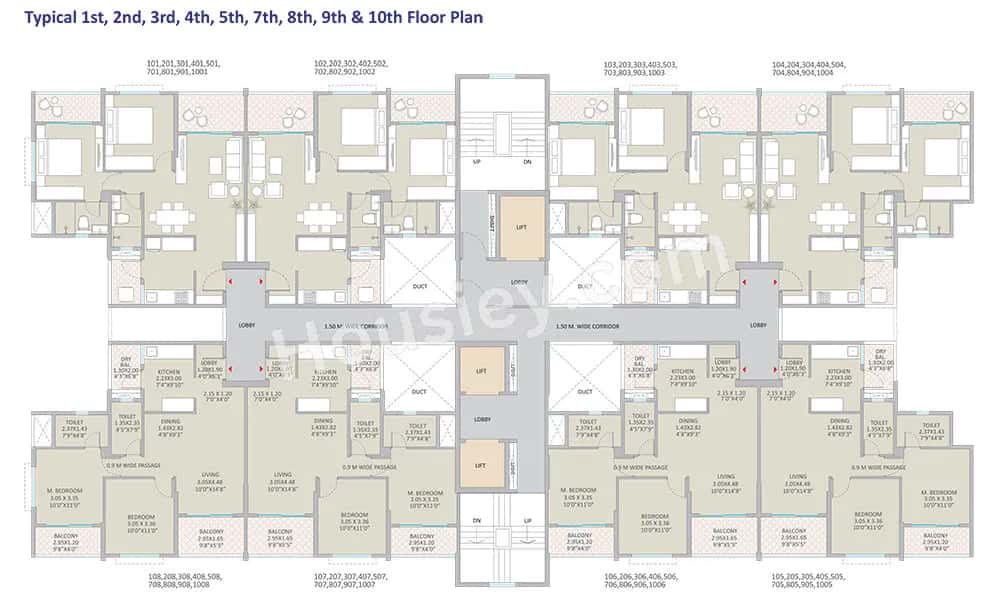 Kolte Patil Springshire Floor plan 1