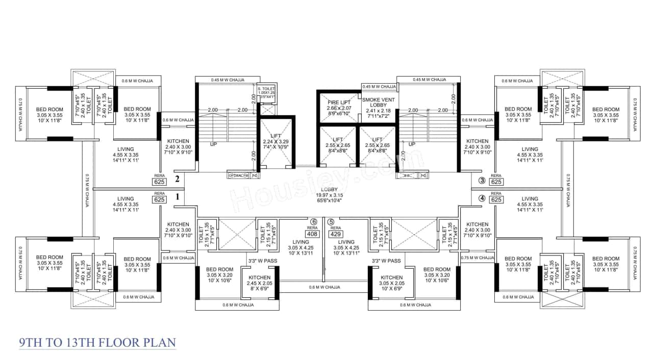 Konark 32 West View Floor plan 1
