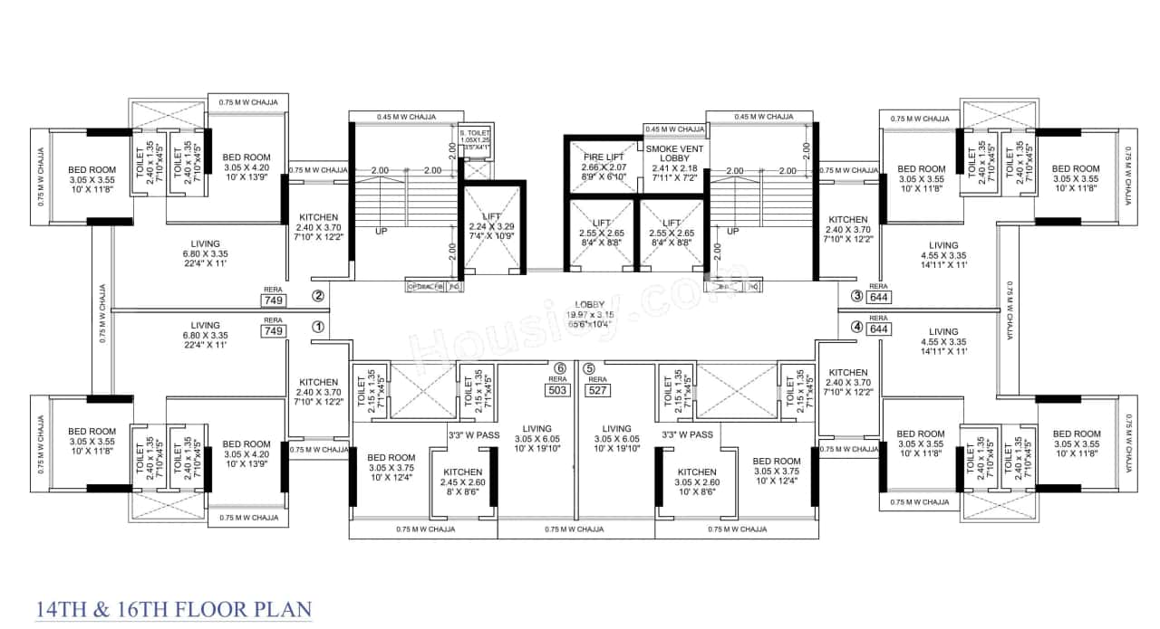 Konark 32 West View Floor plan 3