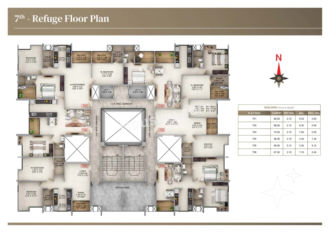 Kumar Panache Floor plan 2