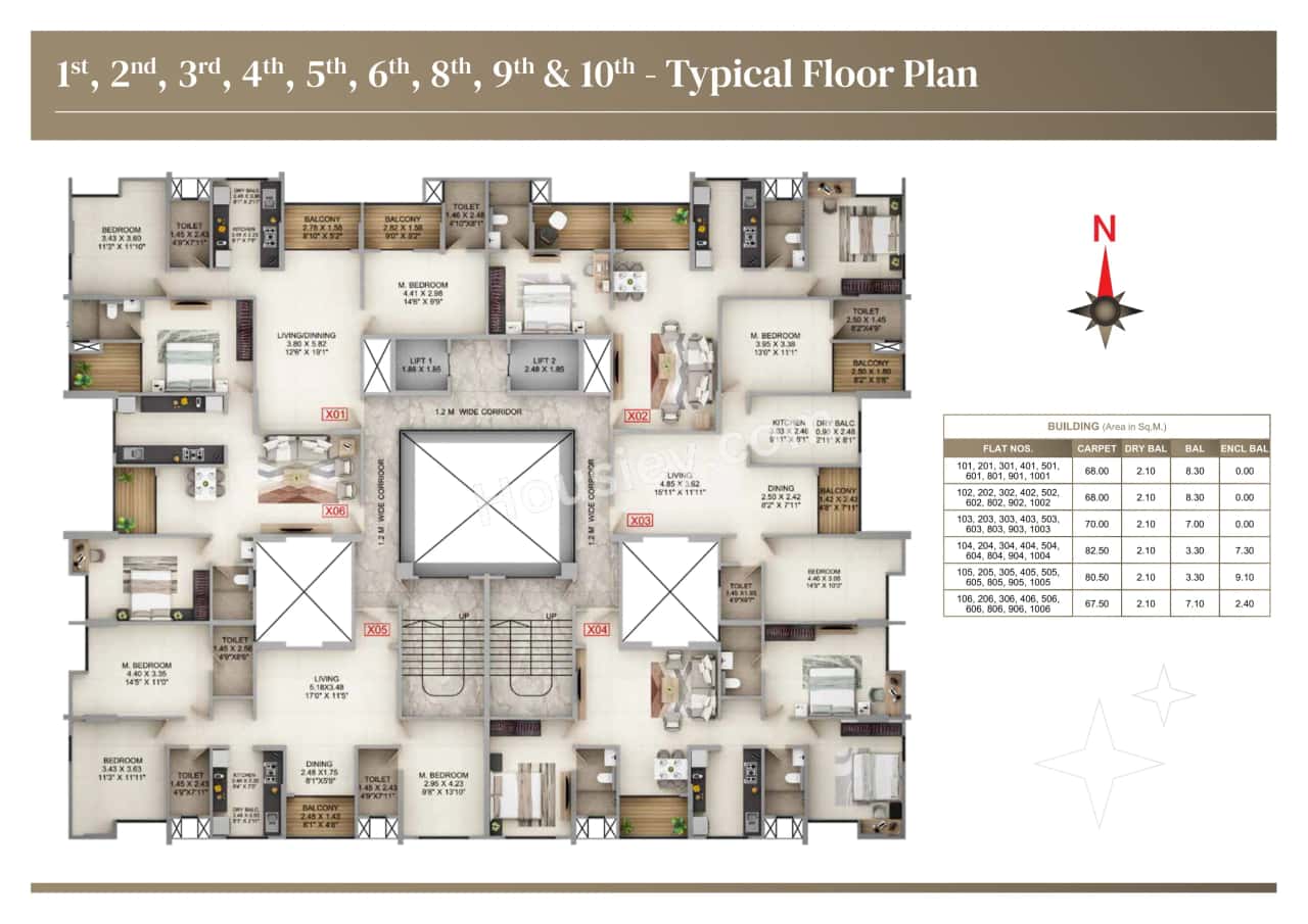 Kumar Panache Floor plan 3