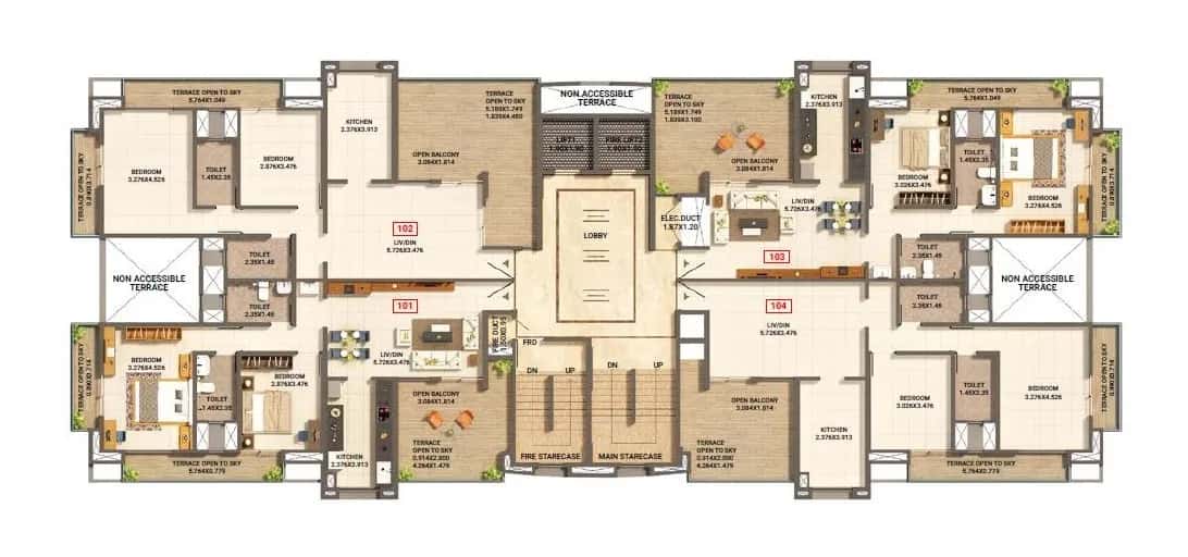 Kumar Paradise Phase - 2 Floor plan 1