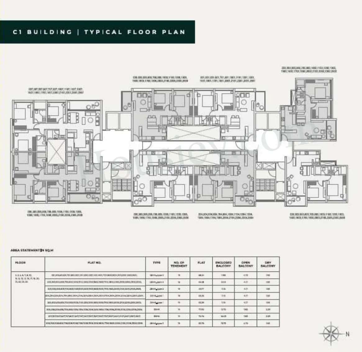 Kumar Parth Tower Floor plan 2