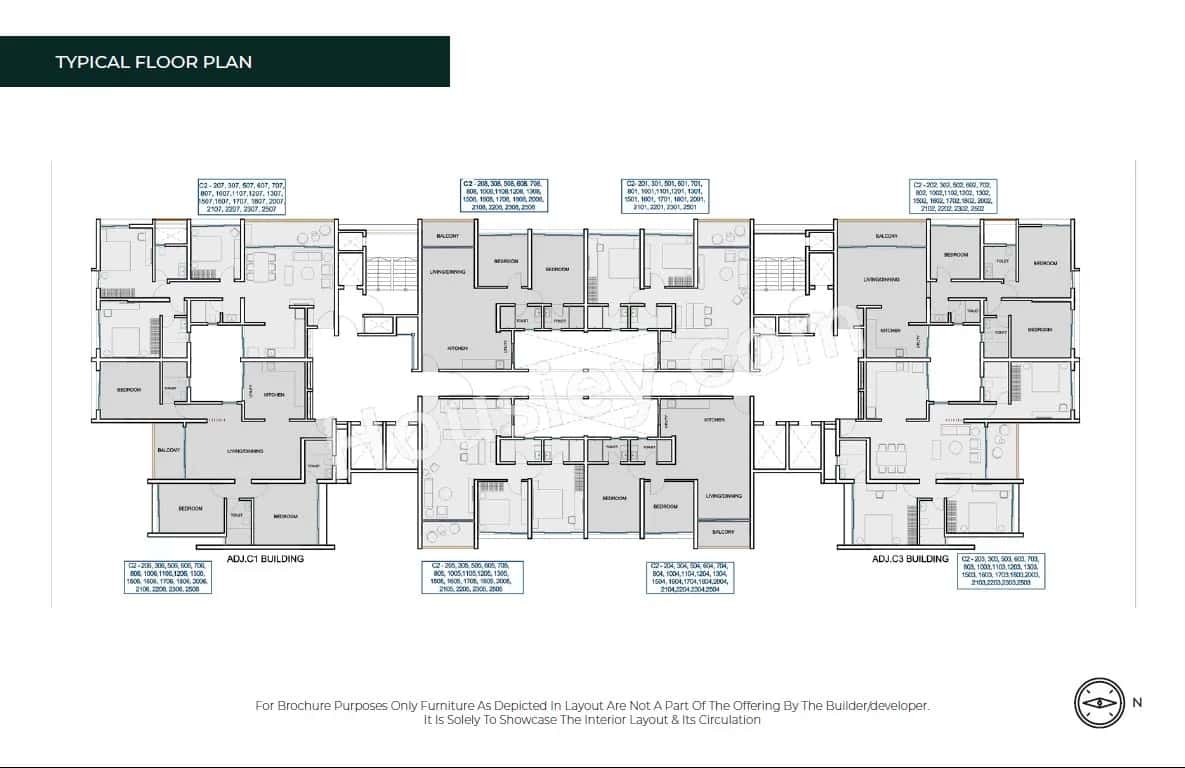 Kumar Parth Tower Floor plan 3