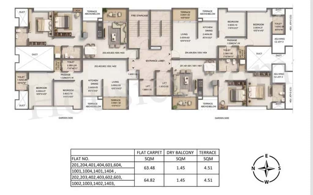 Kumar Pebble Park Floor plan 2