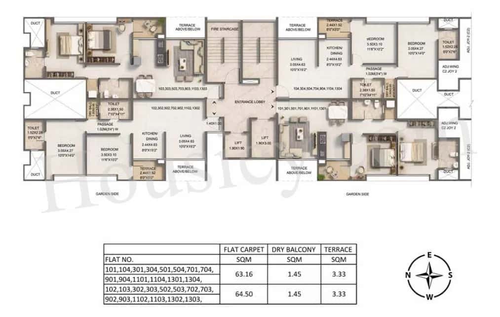 Kumar Pebble Park Floor plan 1