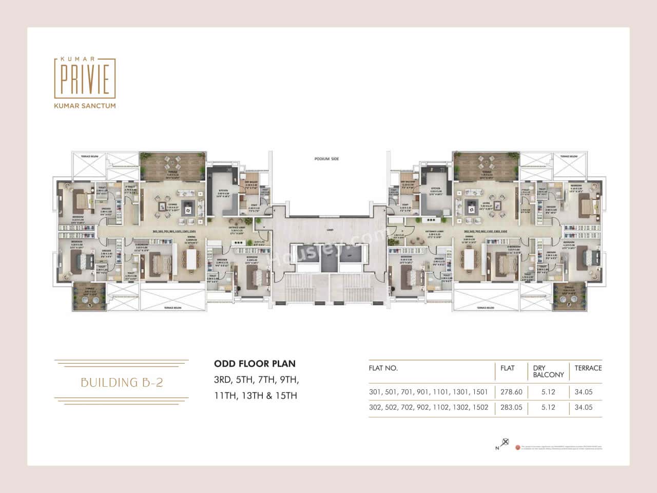 Kumar Sanctum Floor plan 3