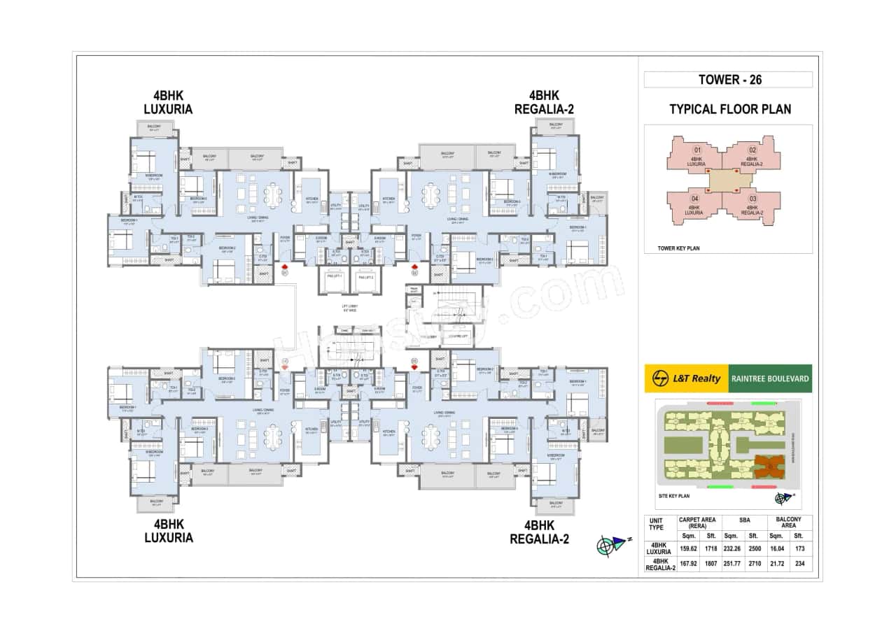 L&T Raintree Boulevard Floor plan 1