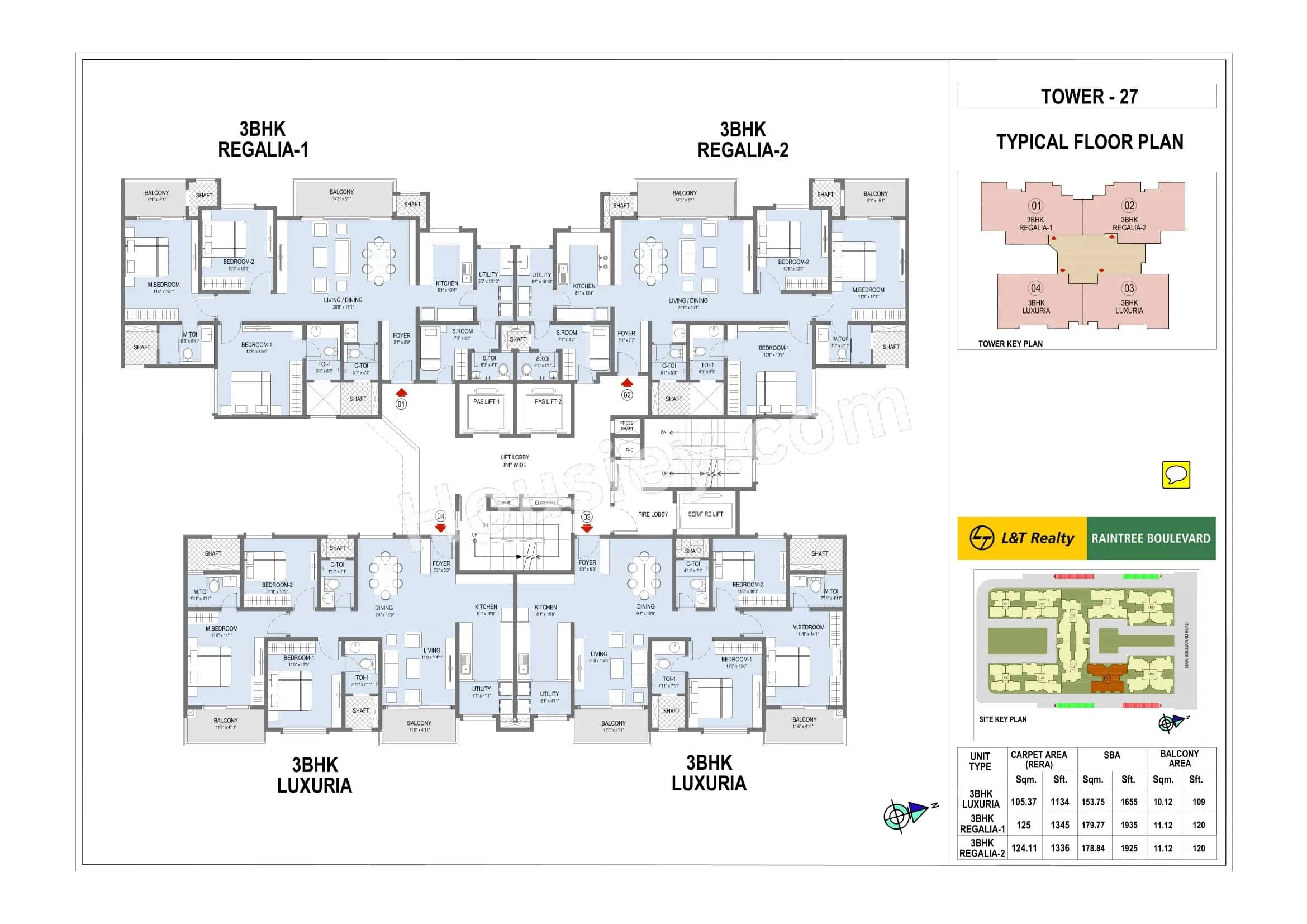 L&T Raintree Boulevard Floor plan 2