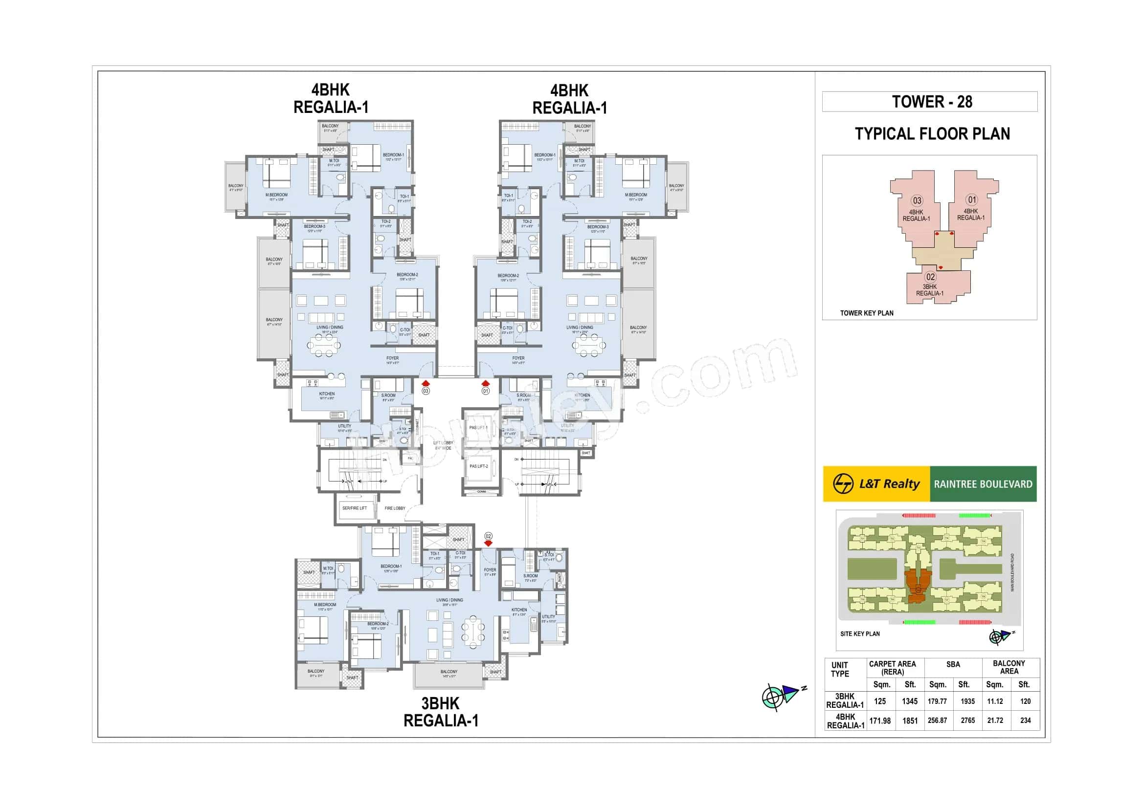 L&T Raintree Boulevard Floor plan 3
