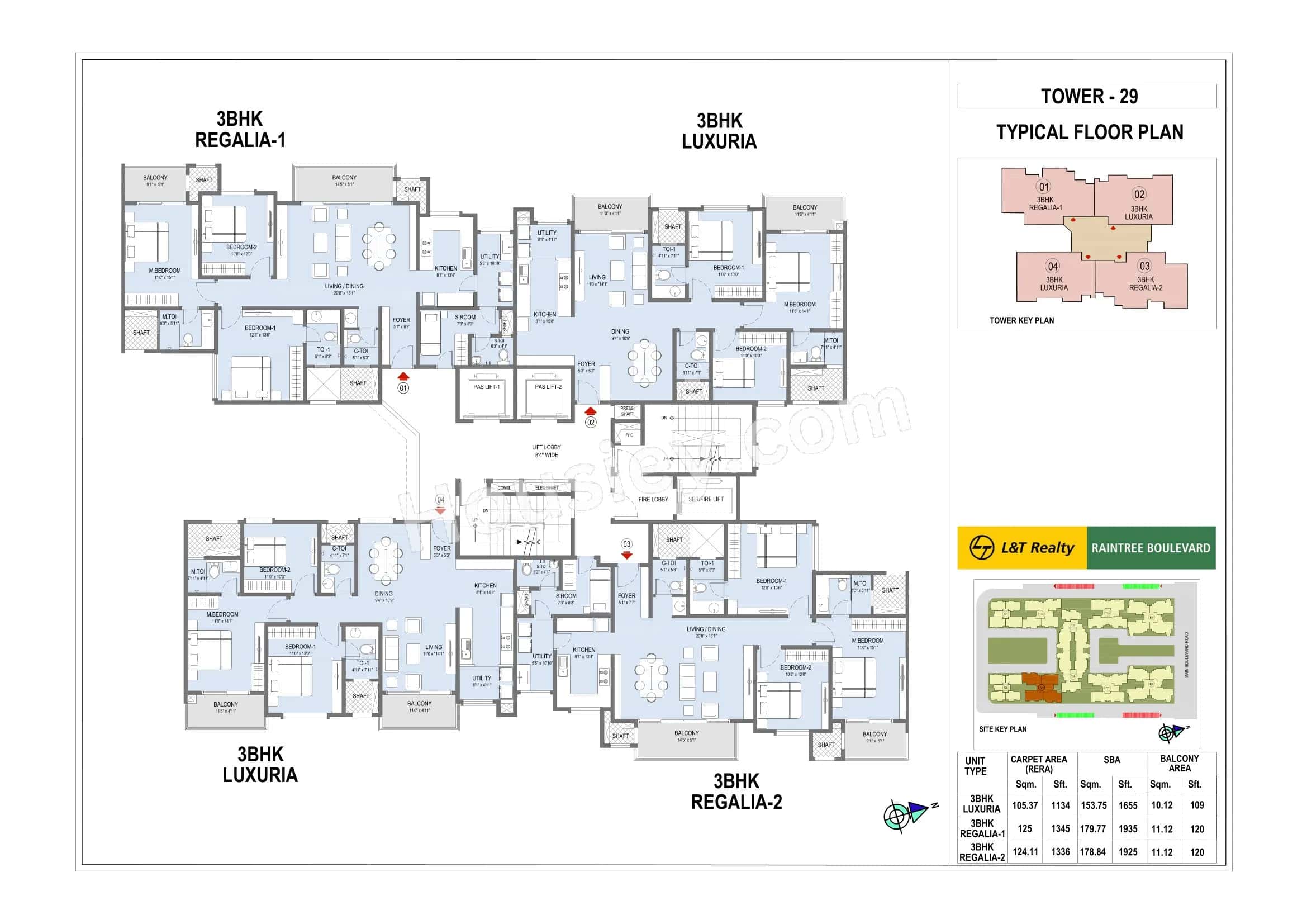 L&T Raintree Boulevard Floor plan 4
