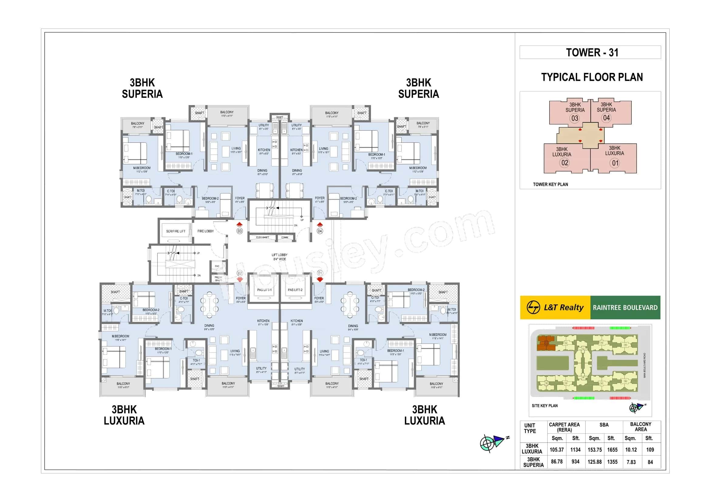 L&T Raintree Boulevard Floor plan 6