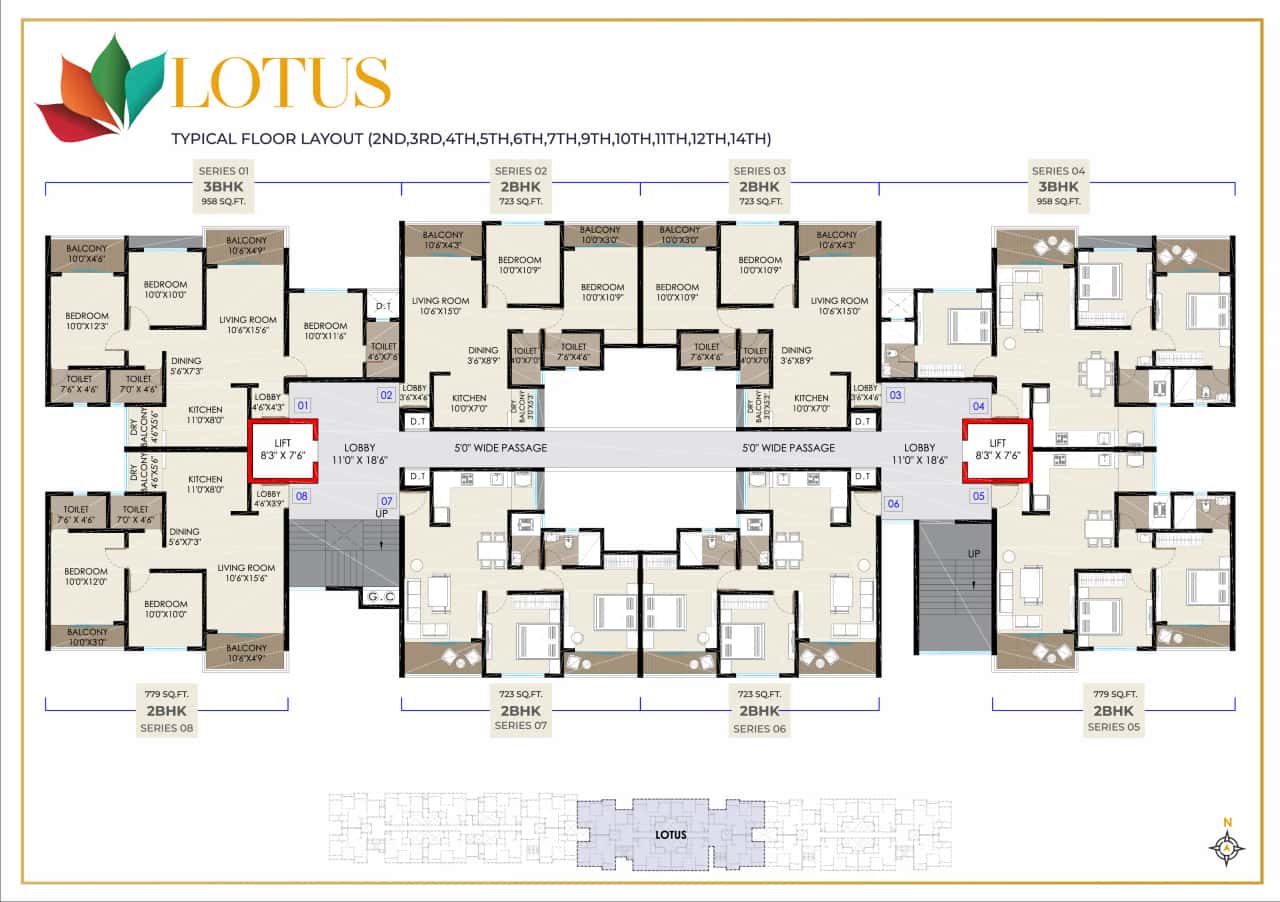 Landmark Luxuria Floor plan 1