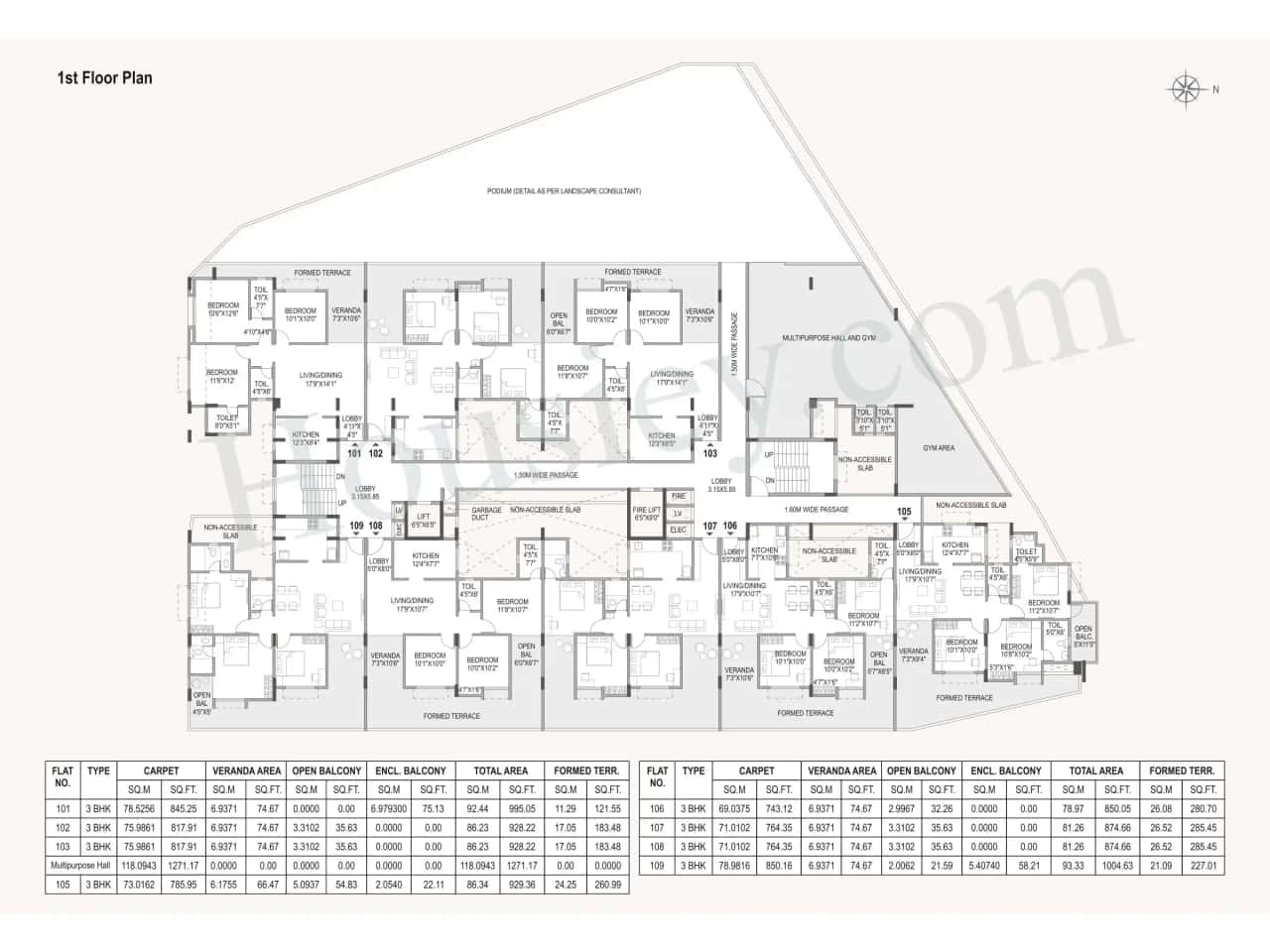 Legacy Woods Floor plan 1