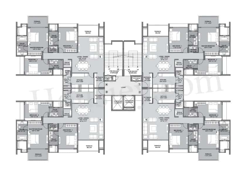 Lodha Belmondo Floor plan 2