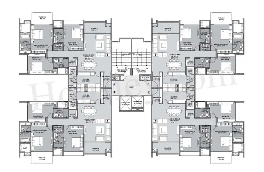 Lodha Belmondo Floor plan 1
