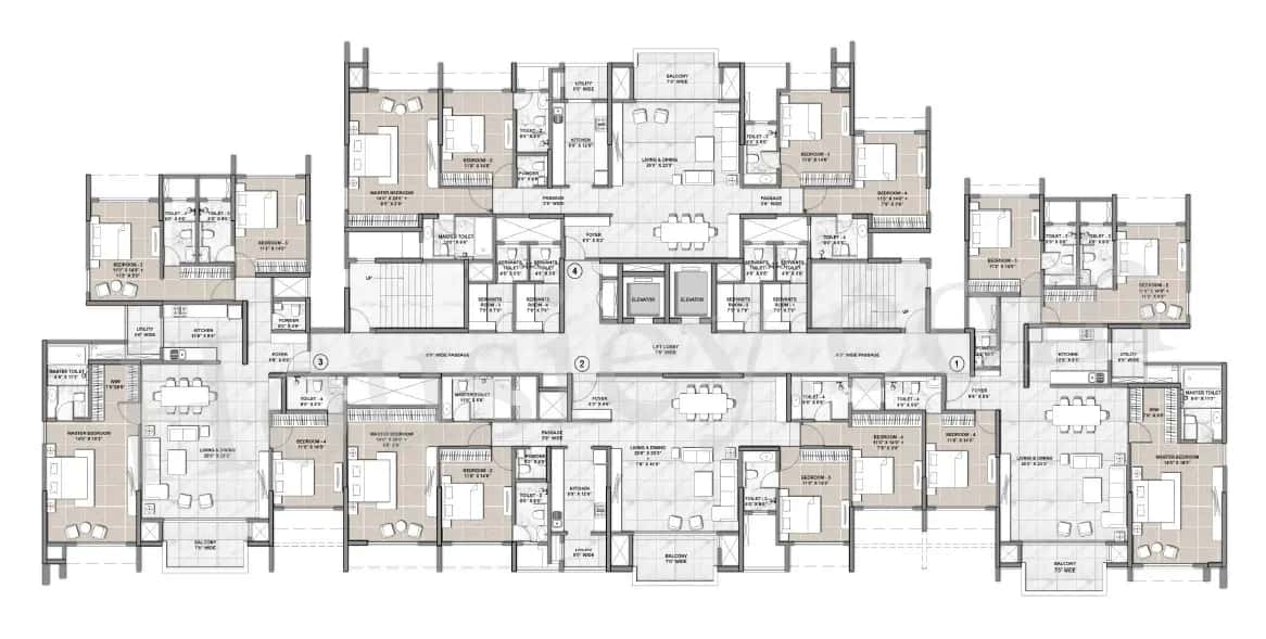 Lodha Belmondo Floor plan 4