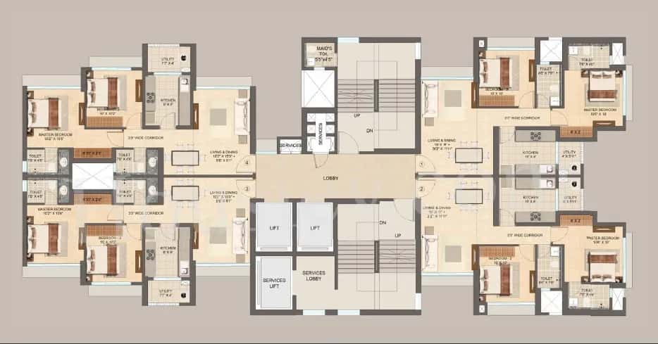 Lodha Vista Floor plan 1
