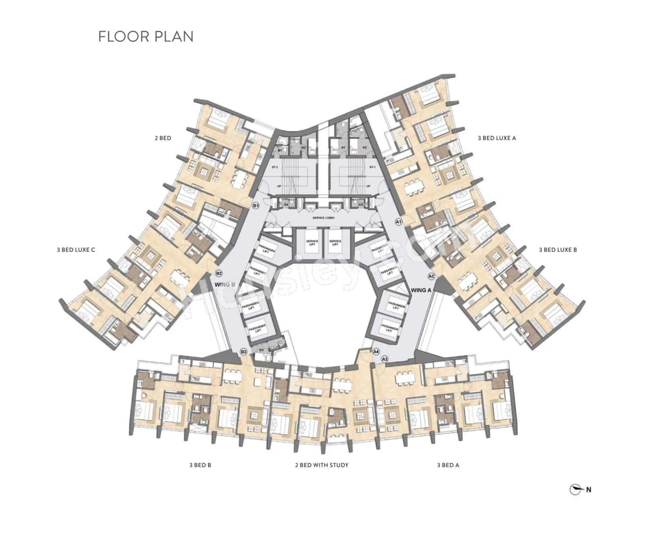 Lodha Adrina Floor plan 1