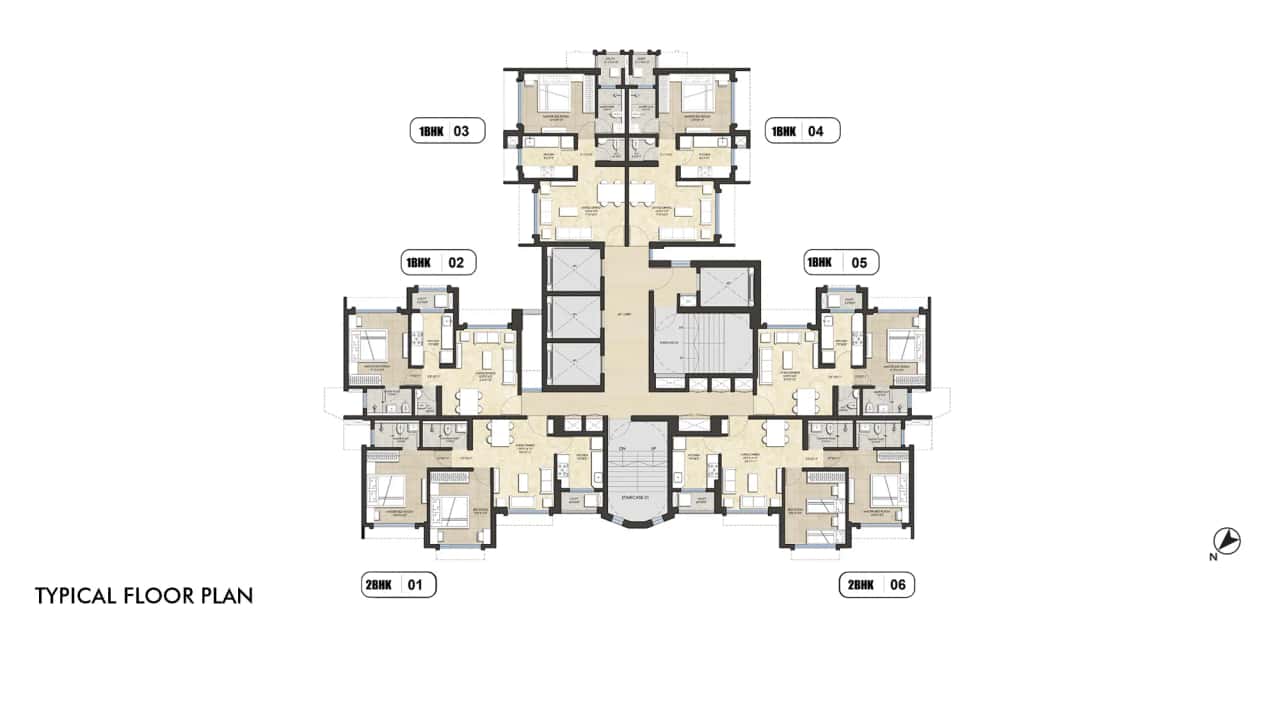 Lodha Amara Floor plan 1