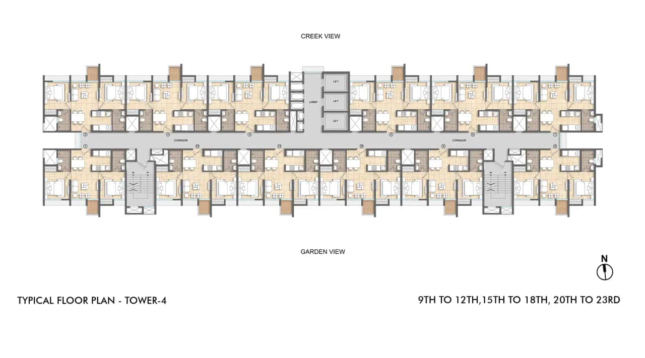 Lodha Crown Kolshet Floor plan 2