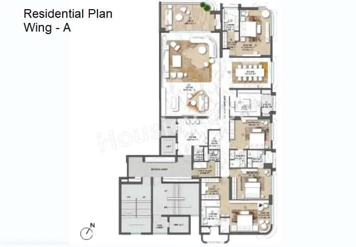 Lodha Cullinan Versova Floor plan 1