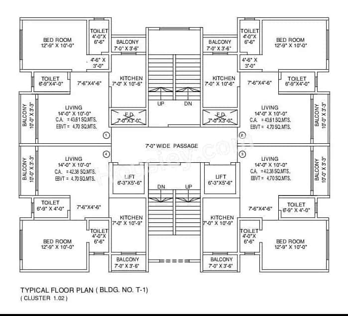 Lodha Panacea Floor plan 1