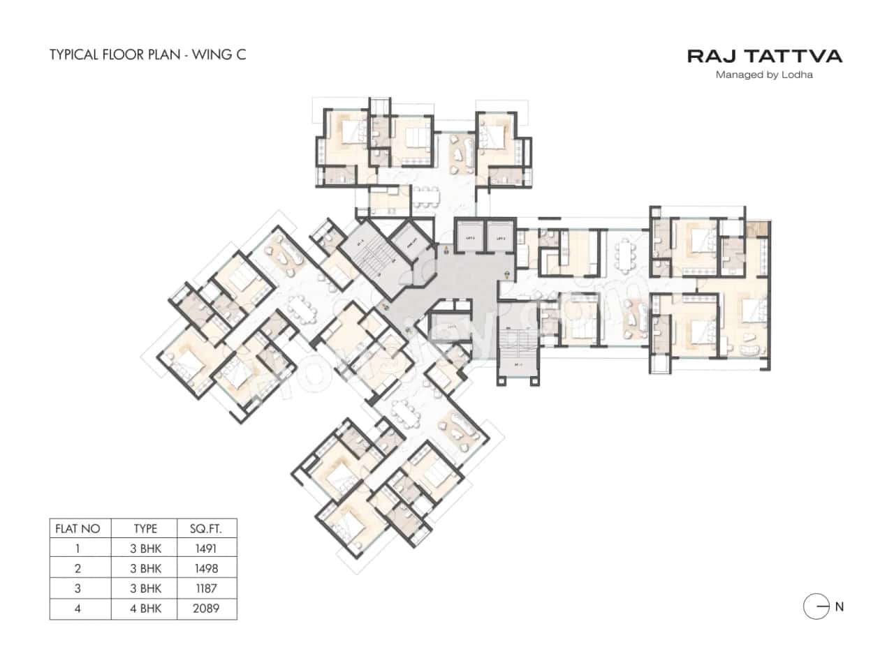 Lodha Raj Tattva Floor plan 1
