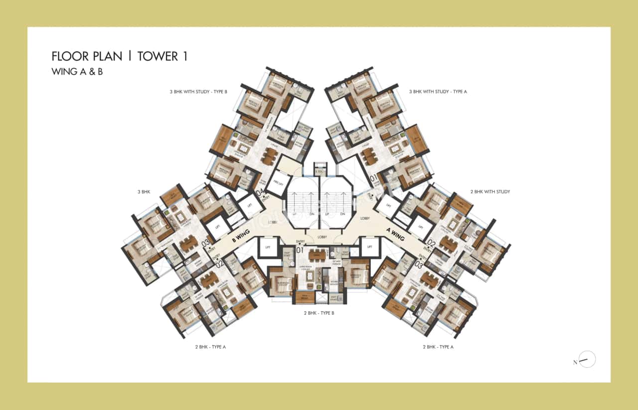 Lodha Regalia Floor plan 1